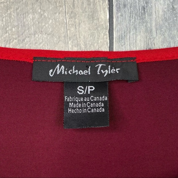 MICHAEL TYLER Colorblock Tunic Top Size Small - Picture 4 of 7